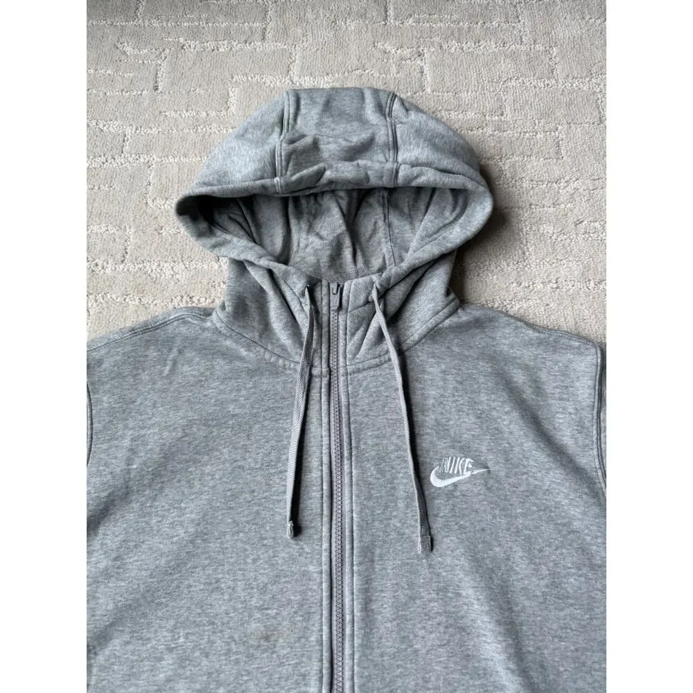 Nike Sportswear Club Fleece Hoodie Mens Full Zip Swoosh Logo